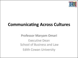 Maryam Omari Curtin Corner presentation