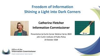 Catherine Fletcher Curtin Corner presentation